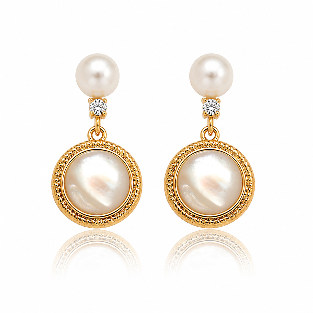 Luminous Natural Pearl Drop Earrings