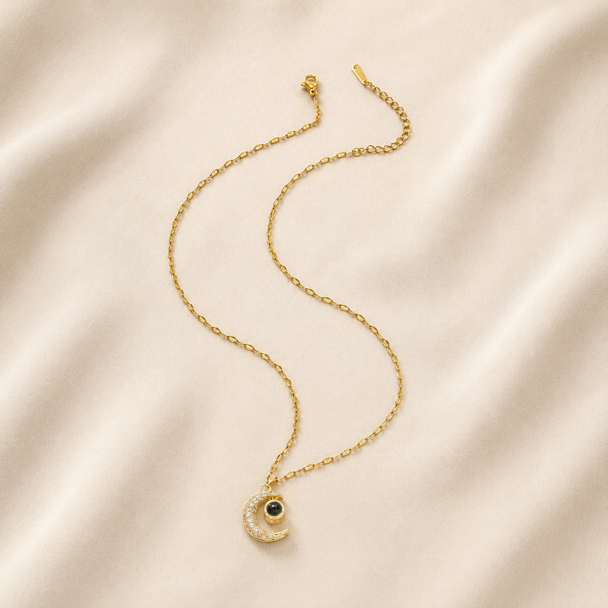 Moonlit Secret 100 Languages Projection Necklace