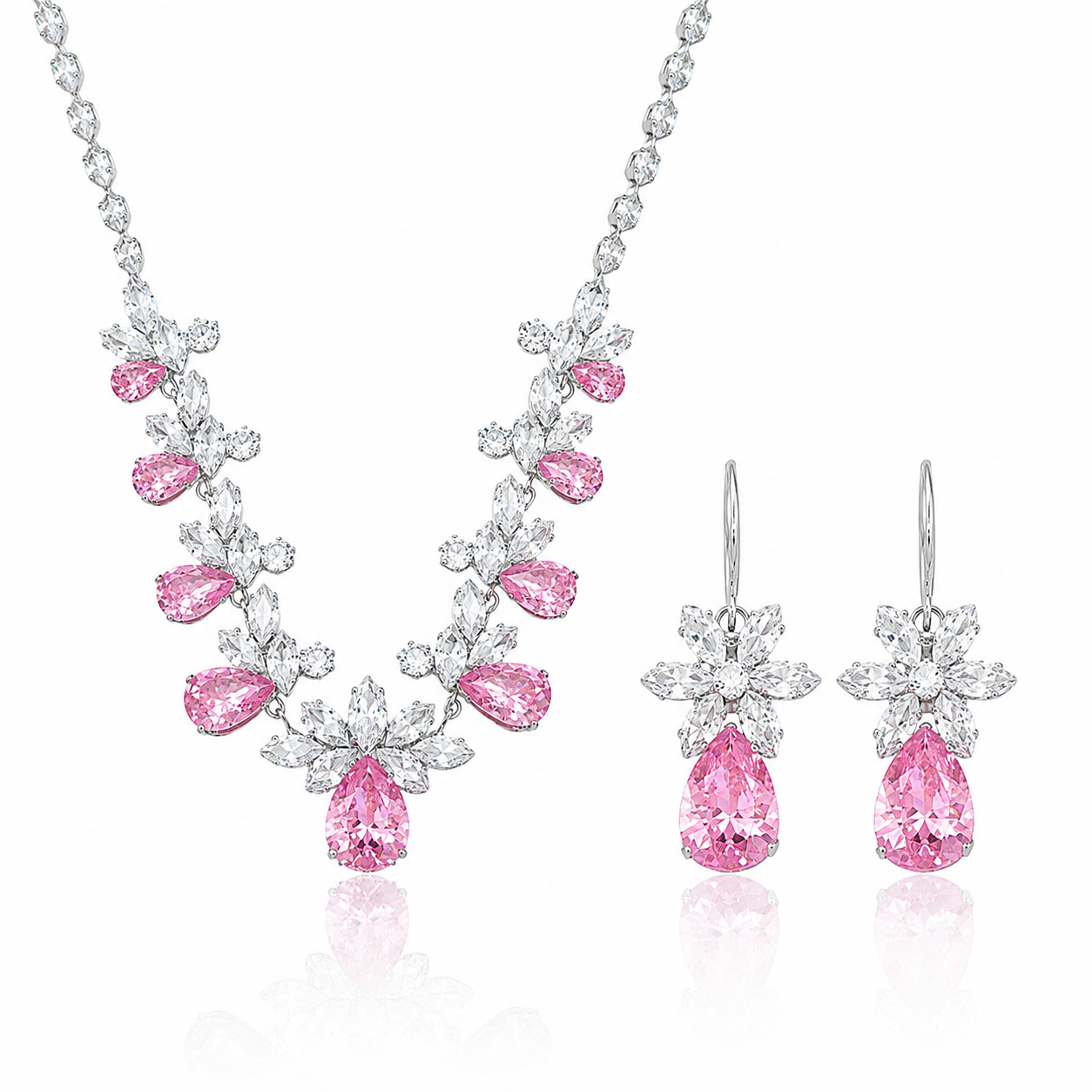 Blush Petal Jewelry Set